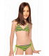 BIKINI NIÑA TOTSOL RAYAS AMARILLO FLUOR
